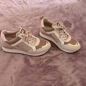 Pink Michael Kors shoes.